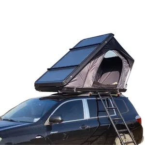 Tente de toit de voiture tout-terrain JWG-006 4X4 tente de toit de camping triangle en aluminium à coque dure