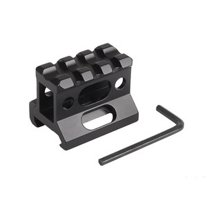 20mm 3-Slot Co-Witness Riser Mount 1 High Lightweight Matte <b>Black</b> Corrosion Aluminum Alloy Outdoor Equipment <b>Bracket</b> - Product Image 1