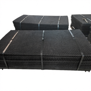 شبكة سلكية مجعدة من الفولاذ عالي المنغنيز 65Mn لأجزاء الكسارة المخروطية، مقاومة للتآكل في التعدين، فتحات 1-100 مم، شاشة للمناجم والمحاجر - Product Image 1