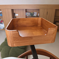 Lit pour chat en bois réglable à fixer au bureau, perchoir pour chat à clipser avec coussin moelleux, siège surélevé pour chat à fixer à la fenêtre pour chats de grande taille d'intérieur
