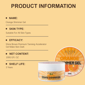 Aixin <span class=keywords><strong>Gel</strong></span> de bronceado Productos de bronceado Suministros <span class=keywords><strong>Gel</strong></span> de bronceado intensivo Cuerpo <span class=keywords><strong>Gel</strong></span> de brillo dorado - Product Image 4