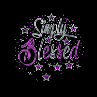 Strass thermocollants personnalisés Blessed Design pour vêtements et t-shirts