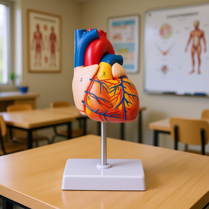 Modelo Anatómico de Corazón Humano 1:1 Tamaño Real con Estructuras Numeradas Diseño Magnético Material Educativo de Ciencias Médicas - Product Image 2