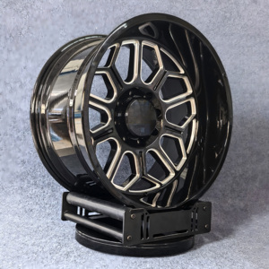 Jantes en alliage d'aluminium haute performance 22x12J 6x139.7 Noir brillant Multi-rayons Design H pour Pick-up et SUV Toyota/Prado - Product Image 4