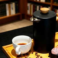 Cafetière à piston portable en acier inoxydable pour café filtre, forme ronde, idéale pour le camping ou la cuisine