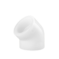 1/2 ''-4'' PVDF raccord de tuyau 45/90 degrés coude té tuyau d'eau Union Valve pour industriel