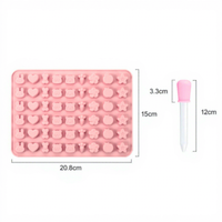 Moule créatif DIY pour petits animaux, forme de fruits, moule à fruits antiadhésif, moule en silicone pour chocolat, gelée, bonbons, pâtisserie