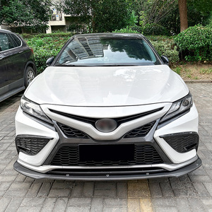 Amp-Z Front Bumper Lip Splitter Carbon Fiber Texture Matte Finish For Toyota Camry XV70 2021+ Tuning Style - Product Image 2