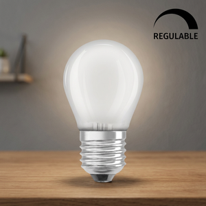 Pour 443978 Lampe sphérique LED à intensité variable en verre mat, base E27, 3,4W, 470LM, 2700K, durée de vie 15000h - Product Image 3