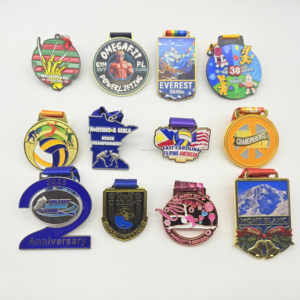 Medallas Personalizadas para Torneos Deportivos, Trofeo <span class=keywords><strong>de</strong></span> <span class=keywords><strong>Campeón</strong></span> en Aleación <span class=keywords><strong>de</strong></span> Zinc con Relieve 3D y Baño <span class=keywords><strong>de</strong></span> Oro, Medalla <span class=keywords><strong>de</strong></span> Voleibol - Product Image 1