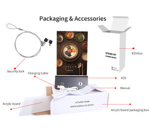 Prodotti di <span class=keywords><strong>massima</strong></span> vendita 2024 display pubblicitario power bank caricabatterie da tavolo per bar ristorante - Product Image 5