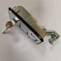 Loquet à bouton-poussoir en alliage de zinc pour camion, loquet de compression pour armoire, loquet à levier plat