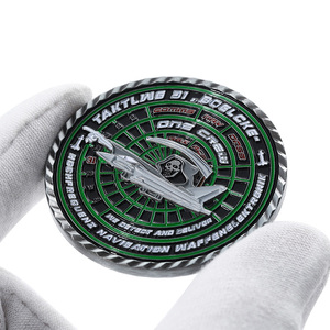 Moneda Conmemorativa de Metal Personalizada, Moneda de Desafío de Metal, Aleación de Zinc <span class=keywords><strong>con</strong></span> Esmalte Multicolor, Logotipo Metálico, <span class=keywords><strong>con</strong></span> Borde de Cuerda - Product Image 3
