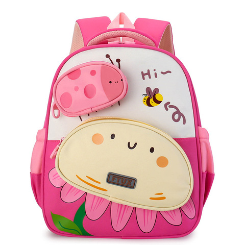 Large Capacity Lightweight Cartoon Cute School Bags for 3-5 Years Old Girls Boys Children Backpack Kawaii Kindergarten Baby Bag