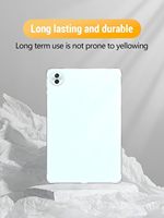 Housse de tablette légère antichoc pour Honor Pad 10 12,1 pouces 2025 Noir Transparent Protection souple en TPU Étui pour tablette