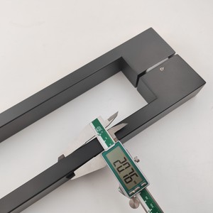 Tubo cuadrado en forma de <span class=keywords><strong>U</strong></span> Pies rectangulares grandes manijas modernas para puerta de vidrio al por mayor manija de puerta de vidrio acero inoxidable 304 - Product Image 2