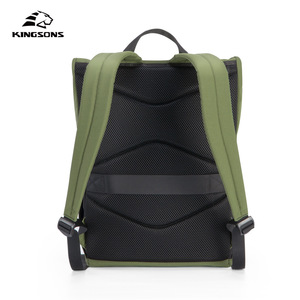 Kingsons Flip Top Backpack 15 Inches Large Capacity <b>Computer</b> <b>Bag</b> Unisex Everyday Use Solid Color Student Backpack - Product Image 2