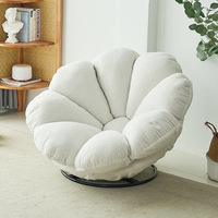 Pouf Fauteuil Confortable en Forme de Citrouille, Design Moderne de Haute Qualité, Écologique, Idéal pour Chambre, Appartement, Salon, Relaxation et Loisirs