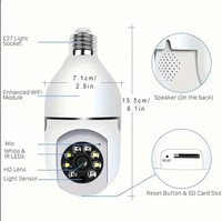 Kamera bohlam Mini keamanan rumah Wifi, kamera HD dengan Sensor pencitraan CMOS