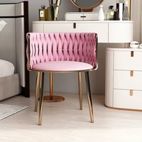 Chaise de salle à manger minimaliste moderne de luxe avec laine agneau loisirs pieds en métal colorés pour hôtel restaurants bar meubles de salon