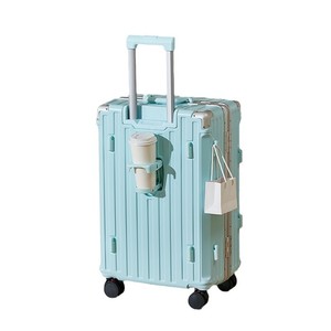 Maleta con Marco de Aluminio, Material ABS Resistente y Duradero, Ruedas Giratorias, Nueva Maleta con Ruedas de Color en Contraste, Maleta <span class=keywords><strong>para</strong></span> Estudiantes Unisex - Product Image 5