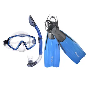 Wave deep sea spearfishing equipment diving mask and scuba snorkel fins