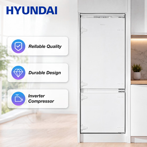 Réfrigérateurs combinés encastrables HYUNDAI 403L, réfrigérateur intégré 298L, congélateur 105L, solution de cuisine intelligente - Product Image 2
