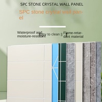 Panneaux muraux en PVC imperméables à effet marbre texturé SPC pour salles de bain et douches modernes - Fabrication américaine