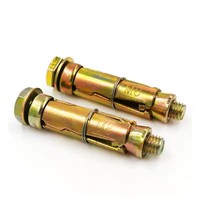 Boulon fixe jaune/blanc zingué acier inoxydable/carbone Grade4.8 Boulon d'ancrage d'expansion fixe