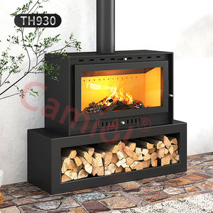 Camiol fabrika kapalı dekoratif bağlantısız ahşap yanan çelik soba şömine - Product Image 4