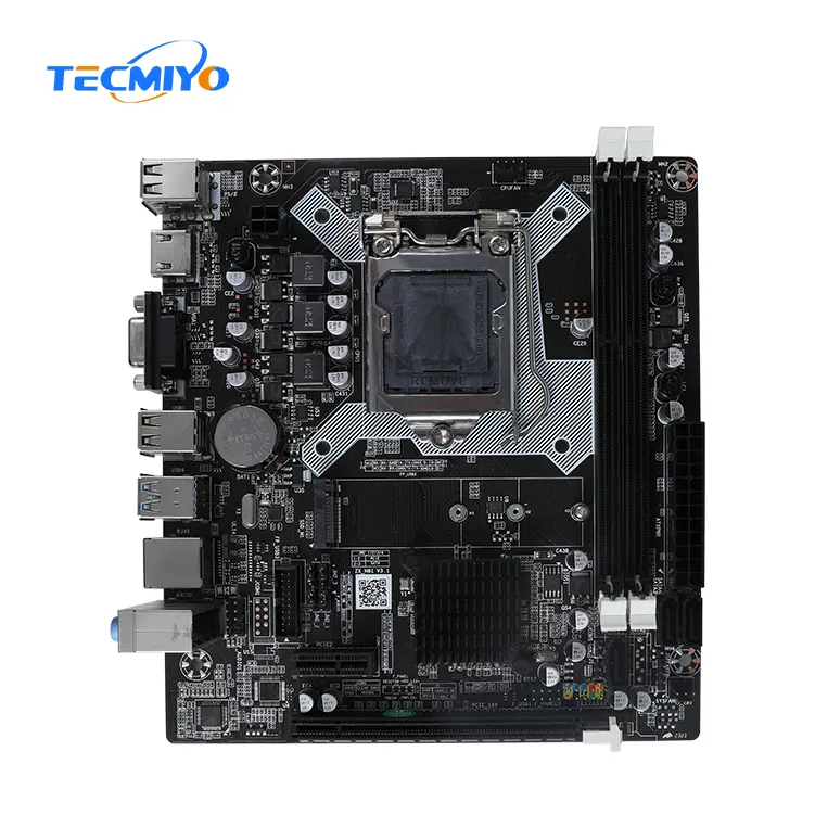 Tecmiyo Motherboard Gaming H81 Lga 1150, performa tinggi mendukung prosesor M.2 H81 Motherboard