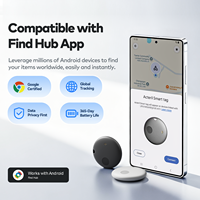 Mini traceur GPS intelligent 2026 avec écran OLED, contrôle par application de navigation GPS, en plastique, anti-perte, pour clés de voiture et sacs