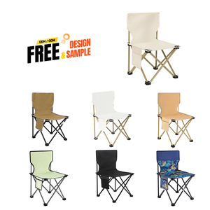 Custom Modern Design Outdoor <b>Folding</b> Iron Chair Backrest for Beach Camping Fishing Hiking Park Use Garden Wholesale Oxford Cloth - Product Image 3