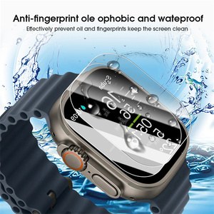 Kit d'installation facile, cadre en verre trempé, <span class=keywords><strong>protection</strong></span> d'écran pour <span class=keywords><strong>Apple</strong></span> <span class=keywords><strong>Watch</strong></span> <span class=keywords><strong>Ultra</strong></span> 49 mm, film de <span class=keywords><strong>protection</strong></span> pour Iwatch <span class=keywords><strong>Ultra</strong></span> 3 2 1 - Product Image 4