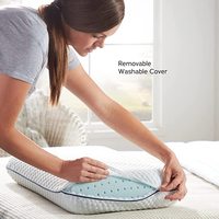 Oreillers de soutien pour le cou de la collection hôtelière pour les dormeurs sur le côté/le dos, lot de 2, taille Queen, super doux, alternative rafraîchissante et respirante
