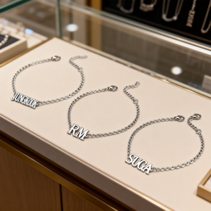 Pulsera de Acero Inoxidable de los Bangtan Boys, Modelo V <span class=keywords><strong>J</strong></span>-<span class=keywords><strong>Hope</strong></span> <span class=keywords><strong>RM</strong></span>, Accesorio para Fans del K-pop, Regalo de Cumpleaños para Chicas - Product Image 5