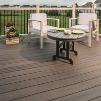 Planches de terrasse en WPC pour jardin et bord de piscine, haute adhérence, anti-décoloration, revêtement de sol extérieur