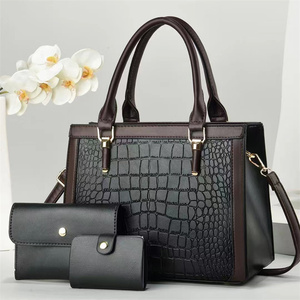 Bolso <span class=keywords><strong>de</strong></span> mano exquisito con estampado <span class=keywords><strong>de</strong></span> <span class=keywords><strong>piedra</strong></span>, 3 en 1, bandolera y tote para mujer, con cremallera, venta al por mayor - Product Image 3