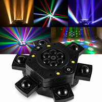 Nouveau produit phare : Projecteur LED Mini King Kong à six bras, effet stroboscopique, éclairage de scène disco, type Bee-Eye