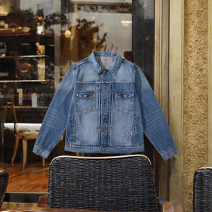 Chaqueta de Mezclilla para Hombre, Estilo Casual, Otoñal, Color Índigo, con Botones, Lavada y Desgastada, Resistente al Viento y Transpirable, Nueva Llegada - Product Image 3