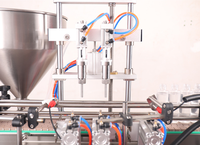 Machine de remplissage automatique à double tête pour parfums/granulés/liquides, idéale pour les petites capacités de production