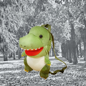 Sac à dos en peluche doux pour enfants, motif <span class=keywords><strong>dinosaure</strong></span> et lapin, rembourré en coton PP, idéal pour la maternelle et les bébés, sac pour peluches - Product Image 3