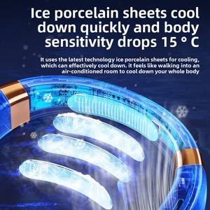 <span class=keywords><strong>Ventilateur</strong></span> de cou portable rechargeable par USB, design casque audio, pour usage intérieur et extérieur - Product Image 2