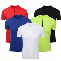 Shorts de cyclisme personnalisés à manches courtes, couleur unie, légers, unisexes, extensibles dans 4 directions, en poly-spandex respirant et à séchage rapide pour adultes