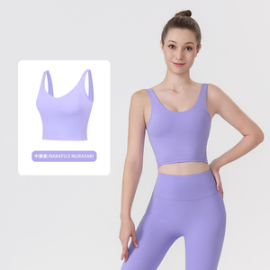 Camiseta Deportiva Corta para Mujer Talla Grande, Transpirable, de Secado Rápido, Elástica, Sin Mangas, de Spandex/Nailon para Gimnasio, Yoga, Correr - Product Image 4