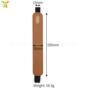 Estuche para lápices de cuero PU sencillo, portalápices con hebilla elástica de goma, funda para libro, cuaderno, Clip para bolígrafo, papelería portátil, bolsa para bolígrafos - Product Image 2