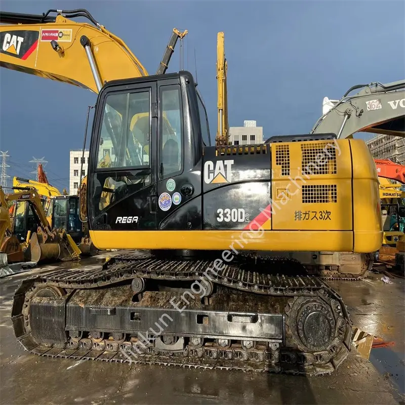 Meno tempo e condizioni migliori utilizzati cat330d escavatore cingolato 330 usato escavatori Cat 320d grande scavatore con un martello rompitore