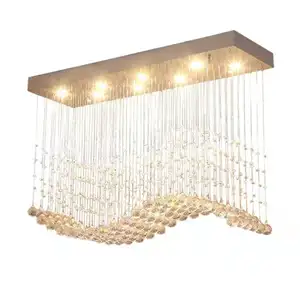 Modern Ceiling Crystal Chandelier Led Fiber Optic Chandelier Dining Room Lighting Chandelier