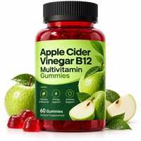 Gummies multivitaminées au vinaigre de cidre de pomme B12, marque privée OEM ODM, complément énergétique quotidien pour le bien-être, 60 unités