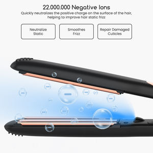 Chuyên Nghiệp Salon Tùy Chỉnh Logo Của Bạn Tạo Kiểu Tóc Bàn ỦI Tóc Ép Tóc Titan Truyền Tấm Gốm Phẳng Sắt - Product Image 3